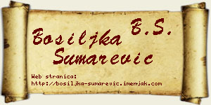 Bosiljka Šumarević vizit kartica